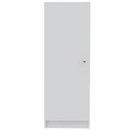 HomeRoots 47 Armoire de cuisine ou de rangement en bois blanc - 16,9' X '47,4' X '12,3