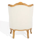 Fauteuil à oreilles Kali Oak en lin naturel - 34Lx34Px40H