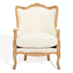 Fauteuil à oreilles Kali Oak en lin naturel - 34Lx34Px40H